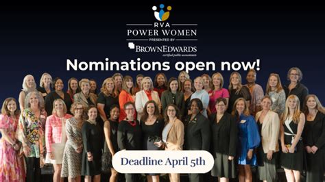 Nominations Now Open For Rva Power Women Awards Richmond Bizsense