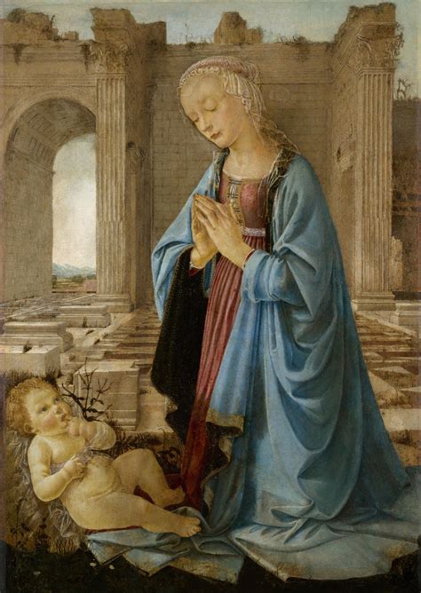 Andrea Del Verrocchio Virgen Con El Ni O Jes S Virgen De Ruskin