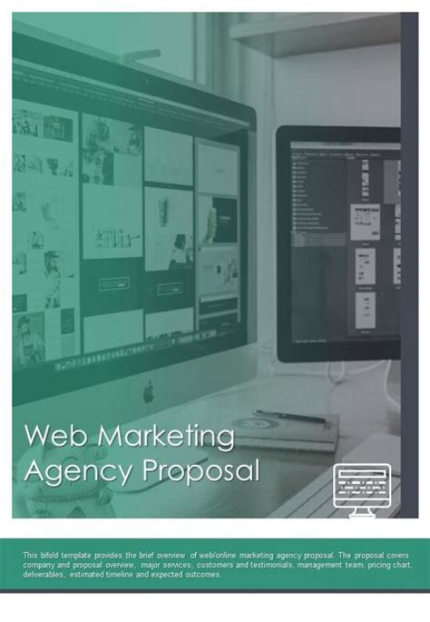 Bi Fold Web Marketing Agency Proposal Document Report Pdf Ppt Template