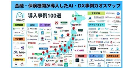 Aiポータルメディア「aismiley」、金融・保険機関が導入したai・dx事例のカオスマップを公開 Syncad（シンクアド）｜ Web