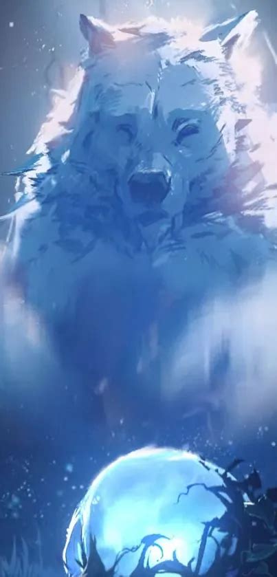 Mystical Wolf Aura Wallpaper Free Download