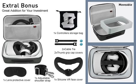 VORI Funda Para Meta Quest 3 Y Oculus Quest 2 Correa Elite Con