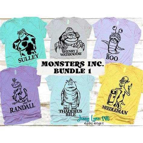 Monsters Inc Svg Bundle Sulley Boo Randall Svg Monsters Inc Inspire