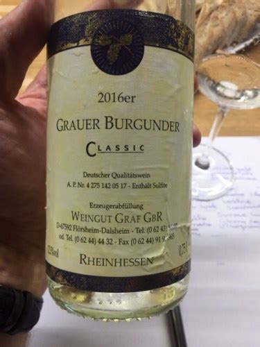 Weingut Graf Classic Grauer Burgunder Vivino US