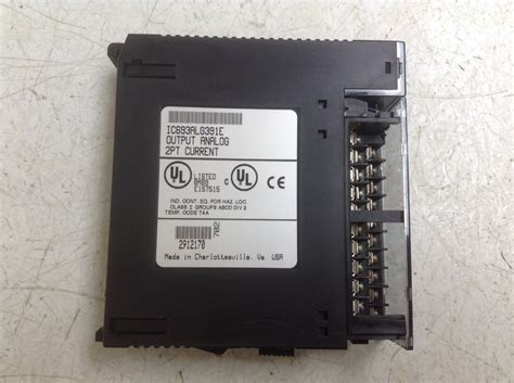 Ge Fanuc Ic Alg E Analog Output Pt Current Module Ic