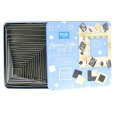 Pme Stainless Steel Cutters Set Of Square