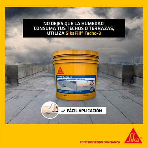 Pack Impermeabilizante Para Techos Sikafill Techo Gris L