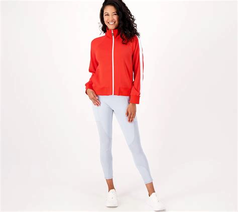 Gaby Espino X Peace Love World Zip Up Track Jacket Qvc