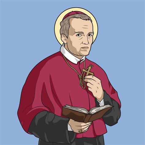 Saint Alfonso Maria De Liguori Colored Vector Illustration