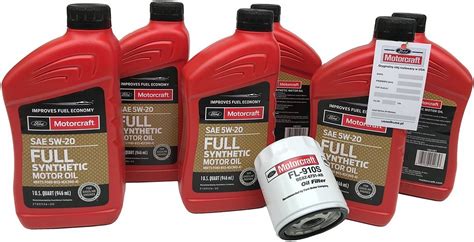 Oryginalny Filtr Oraz Olej Silnikowy Motorcraft 5W20 Full Synthetic