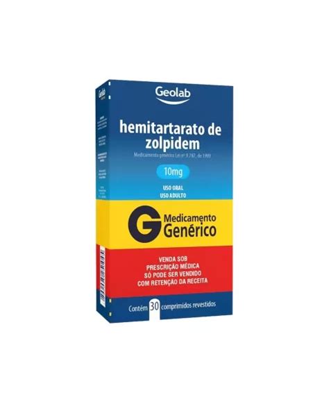 Hemitartarato De Zolpidem 10mg Sandoz Caixa 20 Comprimidos 56 Off