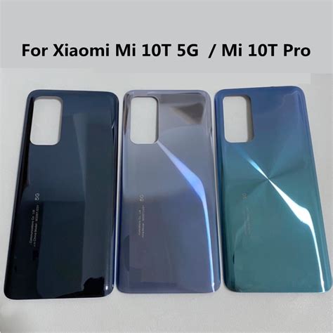 Xiaomi Mi 667 10 T 外殼適用於小米 Mi 10t Mi10t Pro 5g 玻璃電池蓋維修更換 蝦皮購物