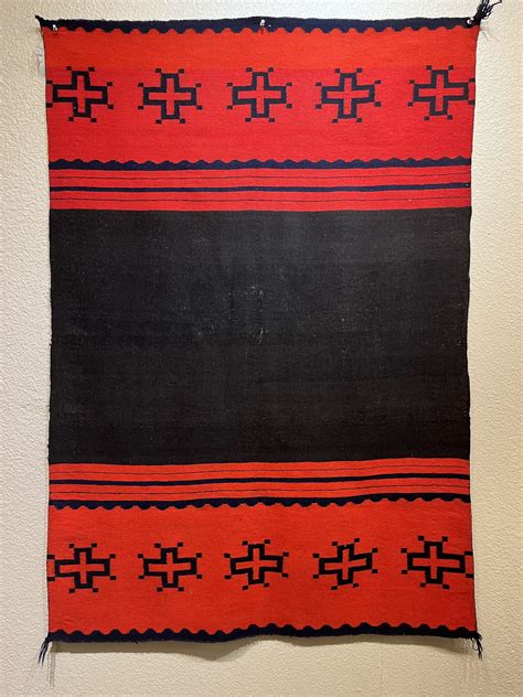 Navajo Late Classic Spider Woman Dress Half: Circa 1860s: BEW 173 - Red ...