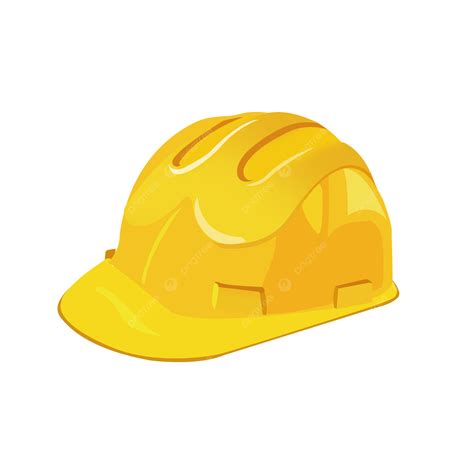 Construction Helmet White Transparent, Construction Helmet, Yellow, Hat