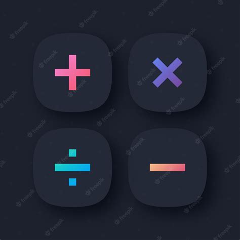 Premium Vector Mathematical Symbol Icons