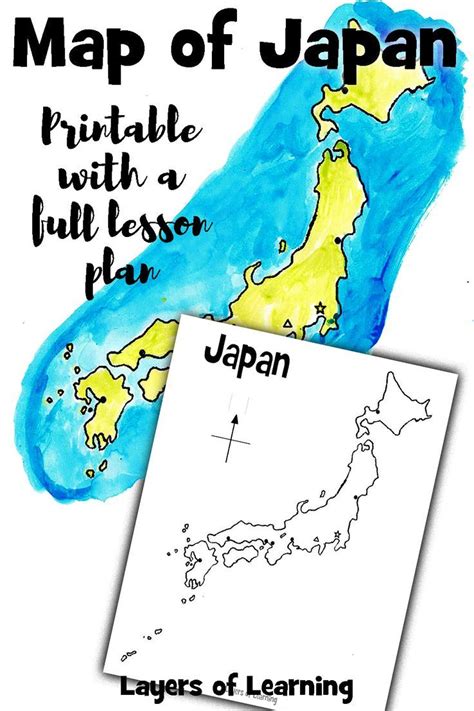 Printable Map Of Japan Printable Maps Homeschool Lesson Plans