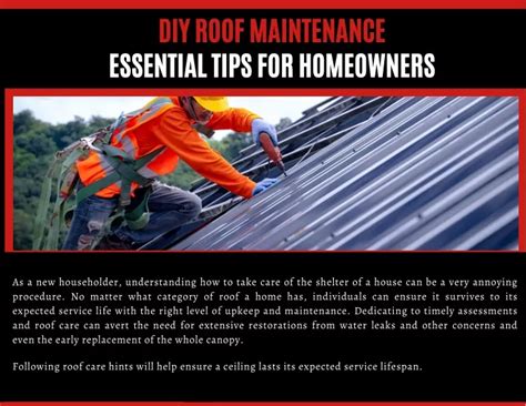 Ppt Essential Tips For Roof Maintenance Powerpoint Presentation Free