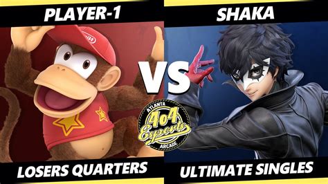 4o4 Smash Night 20 Losers Quarters Player 1 Diddy Kong Vs Shaka