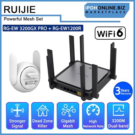 Ruijie Reyee RG EW3200GX PRO 3200M Wi Fi 6 Dual Band Wall Less Gigabit