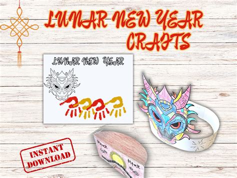 Lunar New Year Craft Chinese New Year Craft Lunar Craft Handprint