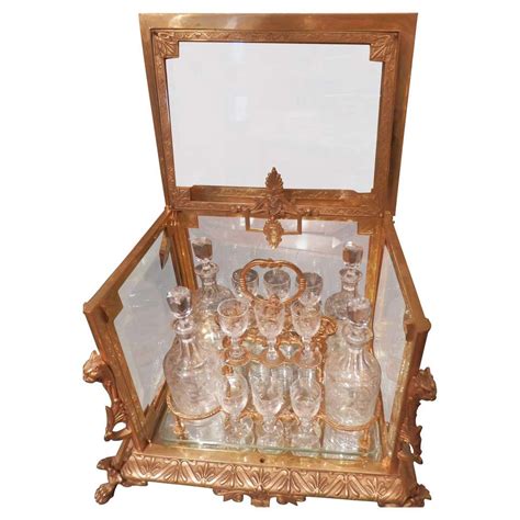 19th Century Important French Cut Crystal And Gilt Bronze Tantalus At 1stdibs Tantalus For Sale