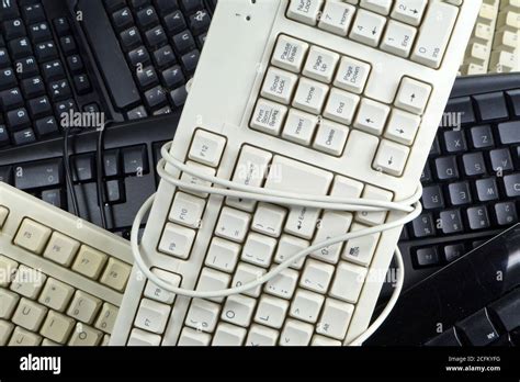 Broken Computer Keyboard Keys Hi Res Stock Photography And Images Alamy