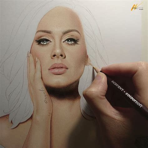 Adele Ii In Progress 2🌷 Art Illustration Drawing Draw Portrait