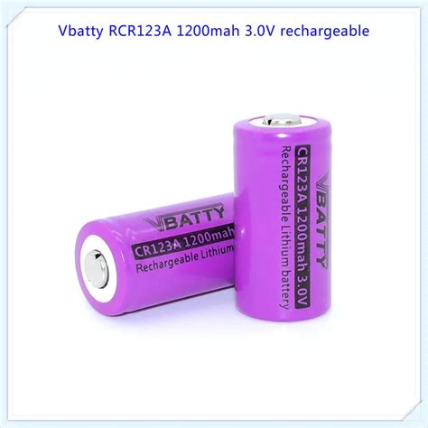 Aliexpress Buy Vbatty Cr A Mah V Rechargeable Lithium