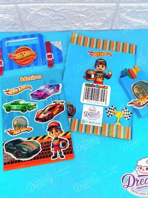 Revista De Colorir Adesivos De Luxo Hot Weels Cd Compre Produtos Personalizados No Elo