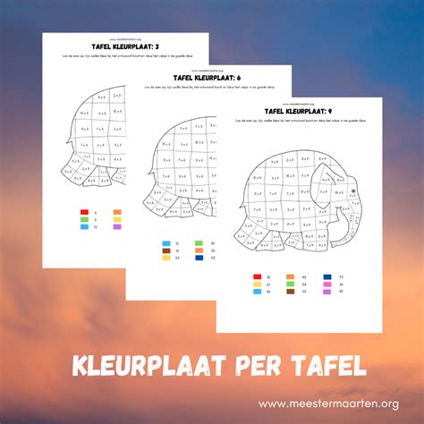 Tafels Oefenen Meester Maarten Lesmateriaal Voor Het Basisonderwijs