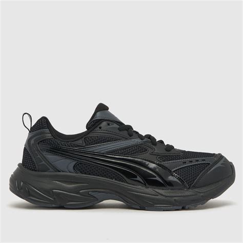 Mens Black PUMA Morphic Base Trainers | schuh