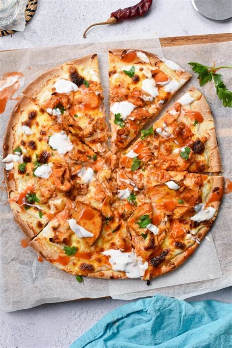 Buffalo Chicken Pizza Recipe Keto Option Sweet As Honey