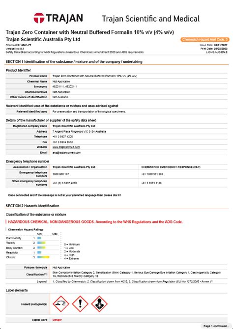 Safety Data Sheets