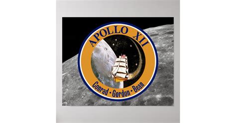 Apollo 12 Mission Patch Logo Poster Uk