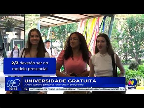 Universidade Gratuita Alesc Aprova Projetos Que Criam Programa Youtube