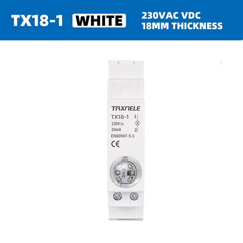 Din Rail Mount Led Signal Lamp Ac Dc V V Indicating Pilot Lights