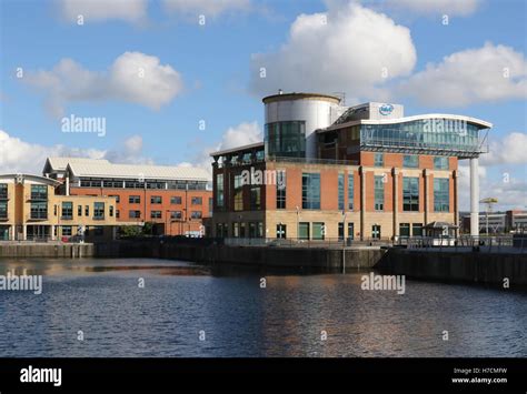 Clarendon Dock At Belfast Harbour Belfast Northern Ireland Stock