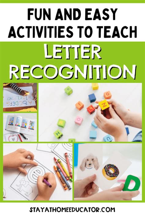 Fun And Easy Activities To Teach Letter Recognition Stay At Home Educator