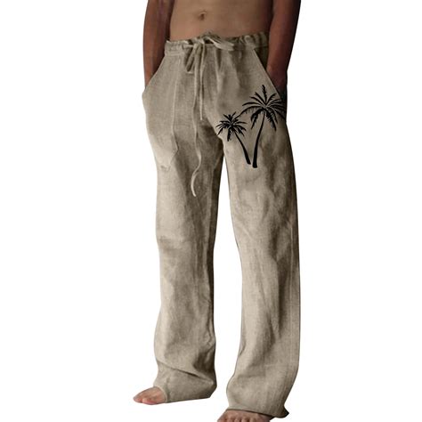men linen pants slim