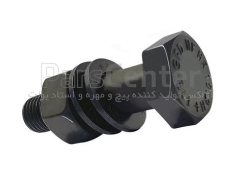 پیچ و مهره M20 فولادی کلاس 10.9 نیم دنده - محصولات م...