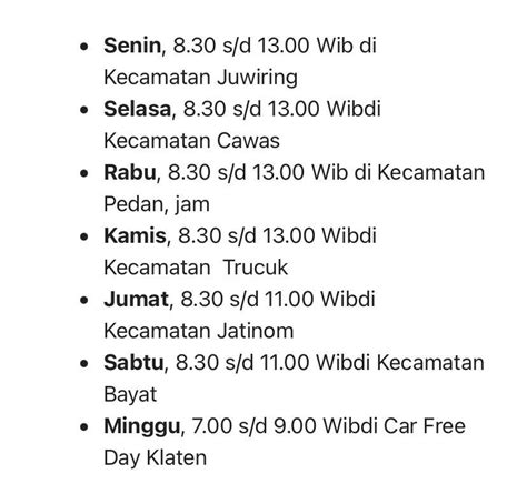 Simak Jadwal Lengkap Layanan Samsat Keliling Di Kabupaten Klaten Hari