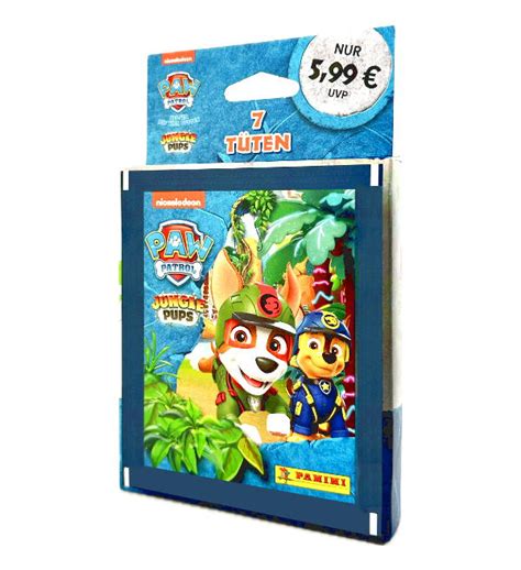 Panini Paw Patrol Jungle Pups Stickers Eco Blister De 7 Pochettes