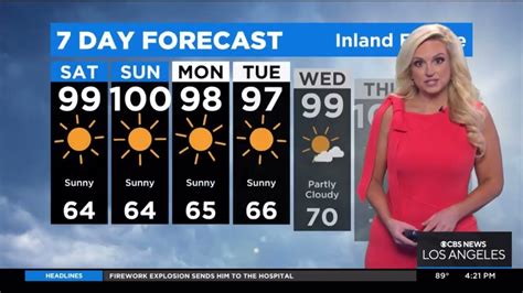 KCAL9 ALISSA CARLSON WEATHER FORECAST JULY 8 YouTube