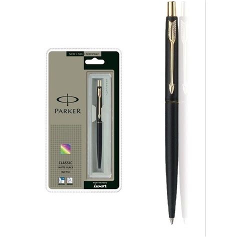 Jual Pulpen Parker Classic Matte Black Ball Pen GT Gold Trim Original