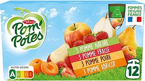 Materne Pom Potes Multivarietes X G Pomme Fraise Pomme