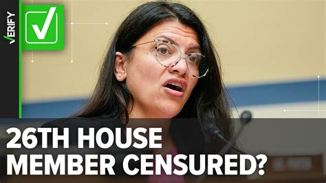 Rep. Rashida Tlaib is the 26th congressperson to be censured in the ...