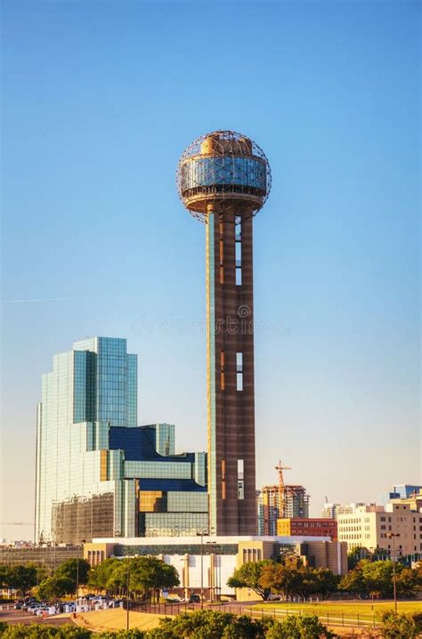 Reunion Tower At Downtown Dallas Tx Editorial Stock Image Image Of