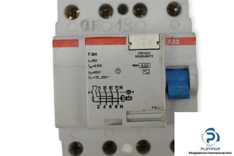 Abb F 364 Residual Current Operated Circuit Breaker Platinum