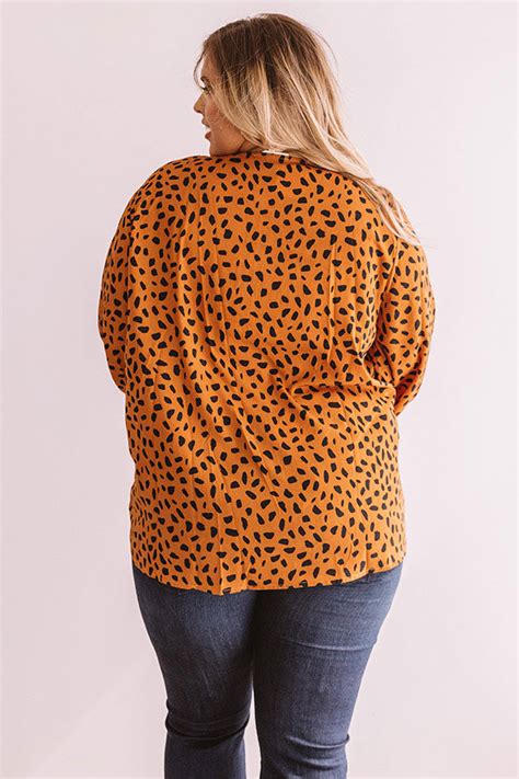 Major Craze Shift Top In Pumpkin Curves • Impressions Online Boutique