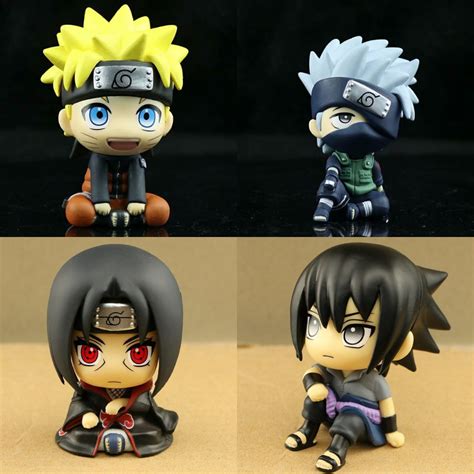 Naruto Kakashi Itachi Sasuke Japan Anime Cute Version Action Figure Toy